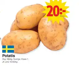 Matöppet Potatis erbjuda