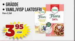 Din Mat Flora Grädde • Vaniljvisp laktosfri erbjuda