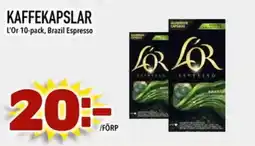 Din Mat L'OR Kaffekapslar erbjuda