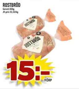 Din Mat Garant Rostbröd erbjuda