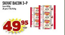 Din Mat Scan Skivat bacon 3-p erbjuda