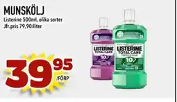 Din Mat Listerine Munskölj erbjuda