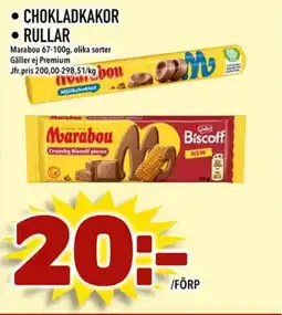 Din Mat Marabou Chokladkakor • Rullar erbjuda
