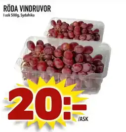 Din Mat Röda vindruvor erbjuda