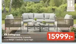 Bo Ohlsson Vik 3-sitsgrupp erbjuda