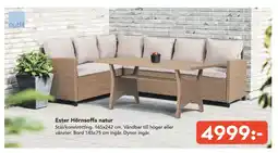 Bo Ohlsson Ester Hörnsoffa natur erbjuda