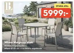 Bo Ohlsson Milano Matgrupp khaki erbjuda