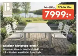 Bo Ohlsson Lissabon Matgrupp oyster erbjuda