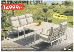 Bo Ohlsson Gordon 3-sitsgrupp khaki erbjuda