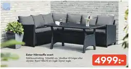 Bo Ohlsson Ester Hörnsoffa svart erbjuda