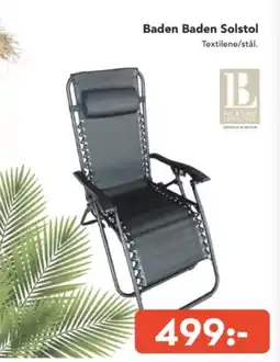 Bo Ohlsson Baden Baden Solstol erbjuda