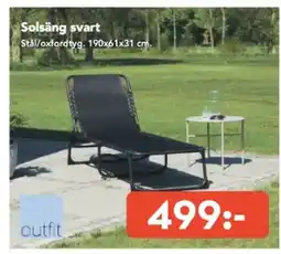 Bo Ohlsson Solsäng svart erbjuda