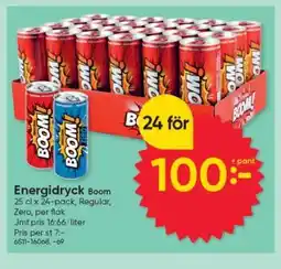 DollarStore Energidryck Boom erbjuda