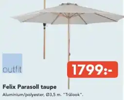 Bo Ohlsson Felix Parasoll taupe erbjuda