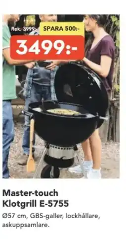 Bo Ohlsson Master-touch Klotgrill E-5755 erbjuda