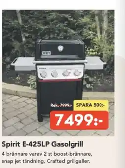 Bo Ohlsson Spirit E-425LP Gasolgrill erbjuda