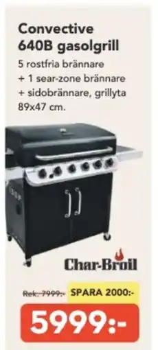 Bo Ohlsson Convective 640B gasolgrill erbjuda