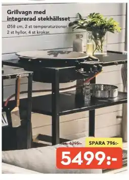 Bo Ohlsson Grillvagn med integrerad stekhällsset erbjuda