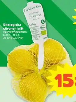 Coop Änglamark Ekologiska citroner i nät erbjuda