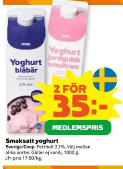 Coop Coop Smaksatt yoghurt erbjuda
