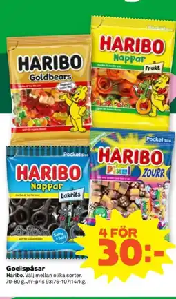 Coop HARIBO Godispåsar erbjuda