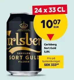 Border Shop Carlsberg Sort Guld 5,8%, EUR 10.07 erbjuda
