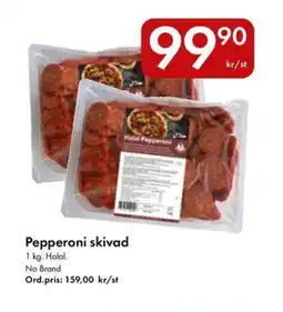 Snabbgross NO BRAND Pepperoni skivad erbjuda