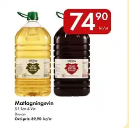 Snabbgross DRUVAN Matlagningsvin erbjuda