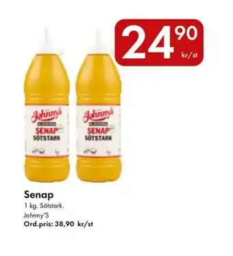 Snabbgross JOHNNY'S Senap erbjuda