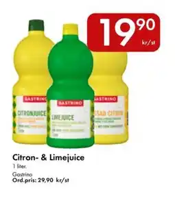 Snabbgross GASTRINO Citron- & limejuice erbjuda