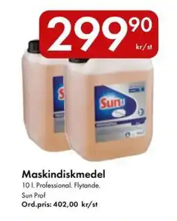 Snabbgross SUN PROF Maskindiskmedel erbjuda
