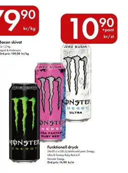 Snabbgross MONSTER ENERGY Funktionell dryck erbjuda