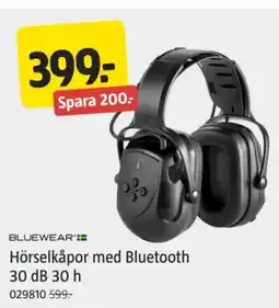 Jula Hörselkåpor med Bluetooth 30 dB 30 h erbjuda