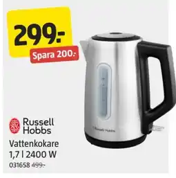 Jula Russell Hobbs Vattenkokare 1.7 l 2400 W erbjuda