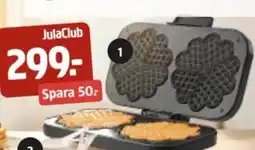 Jula Dubbelt våffeljärn 1300-1500 W erbjuda