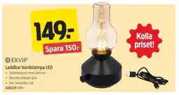 Jula Laddbar bordslampa LED erbjuda