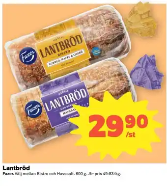 Coop Fazer Lantbröd erbjuda