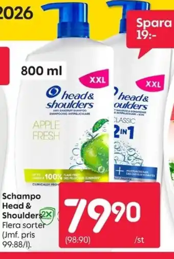 Rusta Schampo Head & Shoulders erbjuda