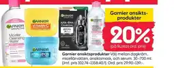 Rusta Garnier ansiktsprodukter erbjuda