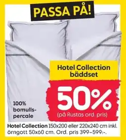 Rusta Hotel Collection bäddset erbjuda