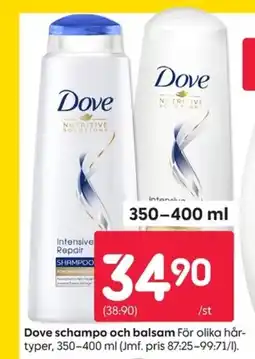 Rusta Dove schampo och balsam erbjuda