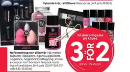 Rusta NoFo makeup och tillbehör erbjuda