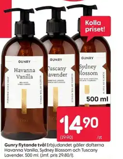 Rusta Gunry flytande tvål erbjuda