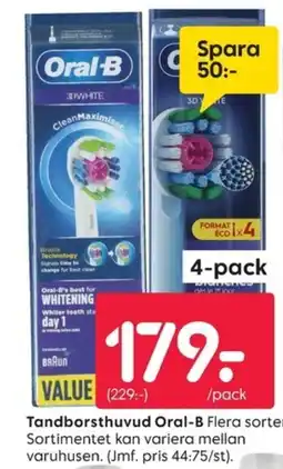 Rusta Tandborsthuvud Oral-B erbjuda