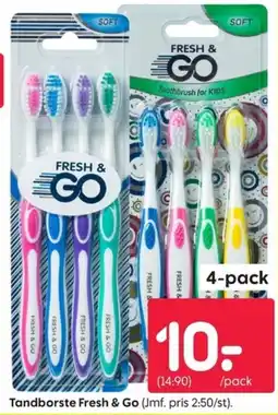 Rusta Tandborste Fresh & Go erbjuda