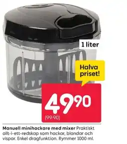 Rusta Manuell minihackare med mixer erbjuda