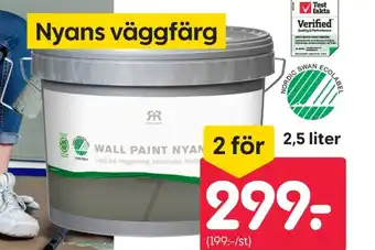 Rusta Nyans väggfärg erbjuda