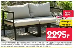 Rusta Loungeset Verona 2-delars erbjuda