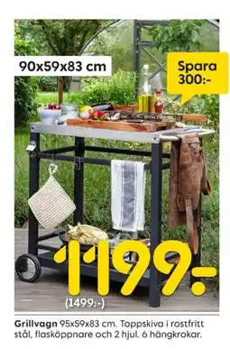 Rusta Grillvagn erbjuda