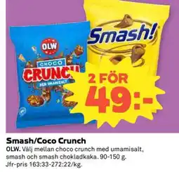 Coop Smash/Coco Crunch erbjuda